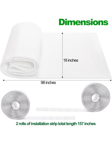 Kit de Filtros de Aire Fasmov 248.9x45.7cm Electroestáticos