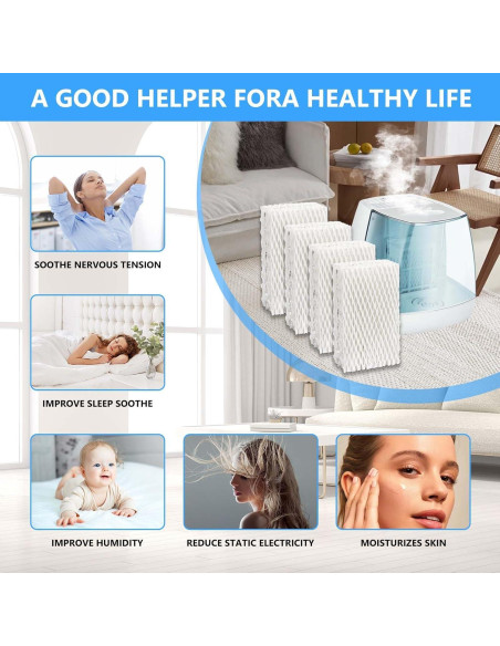 4 Filtros de Reemplazo para Humidificador GZJoSum WF813 4 Filtros de Reemplazo para Humidificador GZJoSum WF813