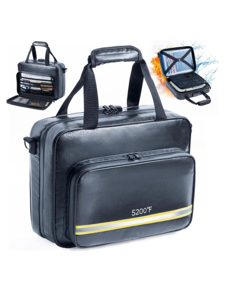 Bolsa de Documentos a Prueba de Fuego FRECOLSH 35.56x26.67cm Bolsa de Documentos a Prueba de Fuego FRECOLSH 35.56x26.67cm