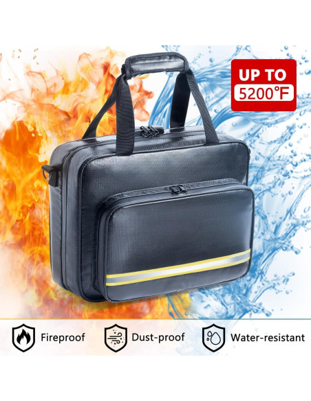 Bolsa de Documentos a Prueba de Fuego FRECOLSH 35.56x26.67cm Bolsa de Documentos a Prueba de Fuego FRECOLSH 35.56x26.67cm
