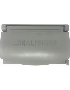 Cubierta de Salida Metálica Sealproof 1-Gang Gris Horizontal 2