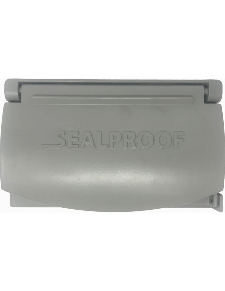 Cubierta de Salida Metálica Sealproof 1-Gang Gris Horizontal Cubierta de Salida Metálica Sealproof 1-Gang Gris Horizontal