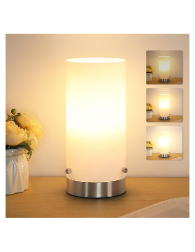 Lámpara de Mesa Dimmable Kukobo 6W 2700K Níquel-Blanco