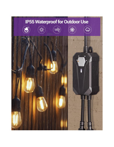Regulador de Luz Exterior NEARPOW con Control Remoto IP55