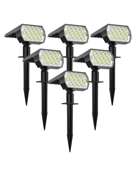 Luces Spot Solares WELALO 6 Paquete 65 LED IP68 para Exteriores Luces Spot Solares WELALO 6 Paquete 65 LED IP68 para Exteriores