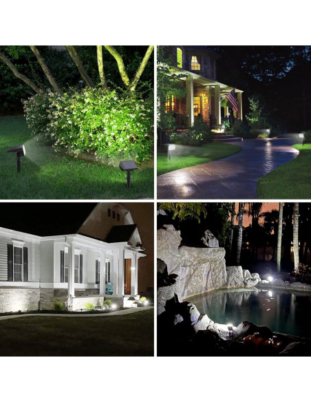 Luces Spot Solares WELALO 6 Paquete 65 LED IP68 para Exteriores Luces Spot Solares WELALO 6 Paquete 65 LED IP68 para Exteriores