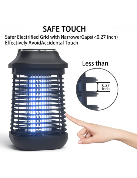 Asesino de Mosquitos Eléctrico Raindot 15W IPX4 4200V Asesino de Mosquitos Eléctrico Raindot 15W IPX4 4200V