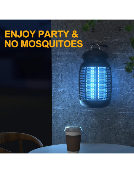 Zapper de Insectos Eléctrico VANELC 4200V Impermeable 1 Cuenta Zapper de Insectos Eléctrico VANELC 4200V Impermeable 1 Cuenta