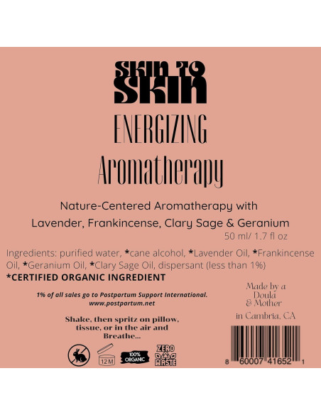 Spray Aromaterapia Energizante Skin to Skin 50 ml - Aceites Naturales Spray Aromaterapia Energizante Skin to Skin 50 ml - Aceites Naturales