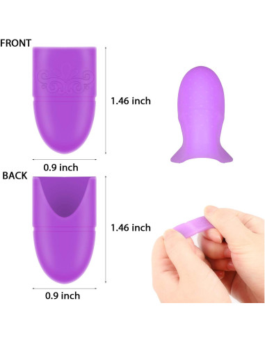 30 Caps de Silicona para Remover Esmalte de Uñas Boao