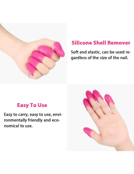 30 Caps de Silicona para Remover Esmalte de Uñas Boao 30 Caps de Silicona para Remover Esmalte de Uñas Boao
