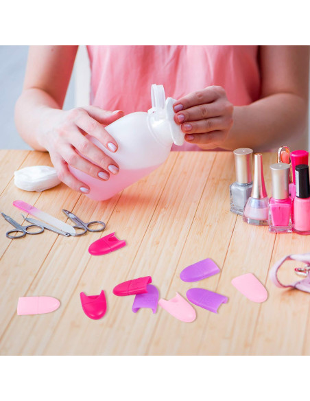 30 Caps de Silicona para Remover Esmalte de Uñas Boao 30 Caps de Silicona para Remover Esmalte de Uñas Boao