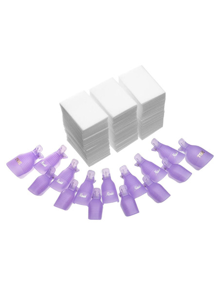 Juego de 1020 Piezas Clips para Quitar Esmalte INFILILA Juego de 1020 Piezas Clips para Quitar Esmalte INFILILA