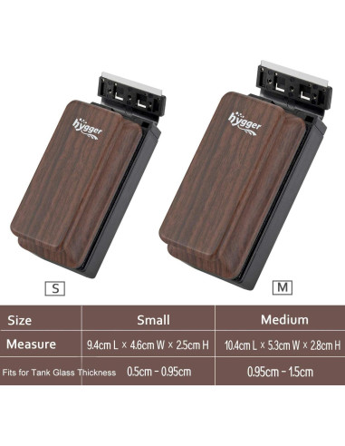 Limpiador Magnético para Acuarios hygger 10.4x5.3cm con Cuchillas