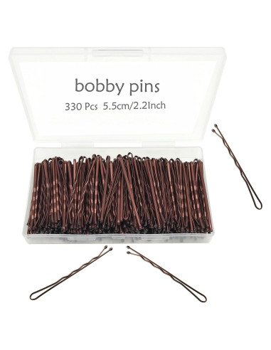Pinzas para el cabello YINGFENG marrones 5.5 cm 330 unidades