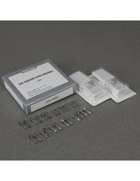 Kit de perforación de orejas SugarTang Acero Inoxidable 3mm Kit de perforación de orejas SugarTang Acero Inoxidable 3mm