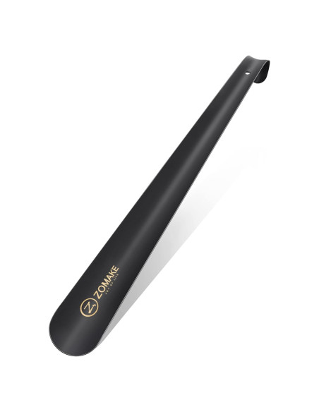 Cuerno de Zapato ZOMAKE Mango Largo 41.91 cm Metal Negro Cuerno de Zapato ZOMAKE Mango Largo 41.91 cm Metal Negro