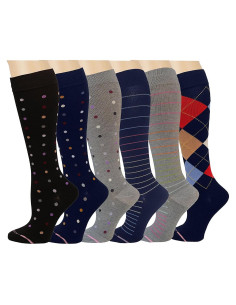 Paquete de 6 pares de calcetines de compresión Dr. Motion