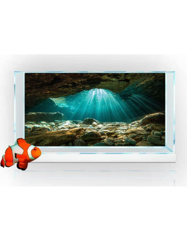 Fondo de Acuario 120x45 cm Pinpai Poliester Duradero