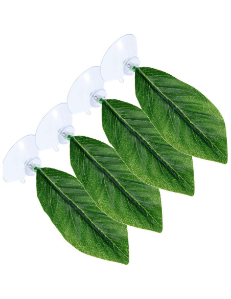 Hamaca de Hoja para Betta Boao - 4 Piezas, 10x11 cm Hamaca de Hoja para Betta Boao - 4 Piezas, 10x11 cm