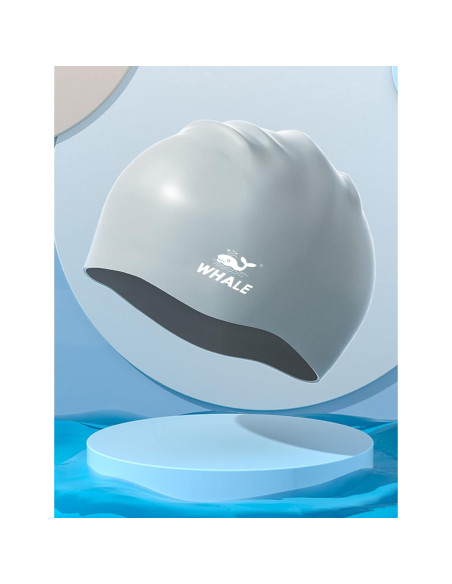 Gorro de Natación Silicona Whale Unisex Extra Grande Plata Gorro de Natación Silicona Whale Unisex Extra Grande Plata