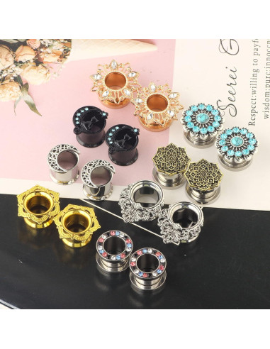Pendientes TIANCI de Acero Inoxidable 8 Pares para Mujeres