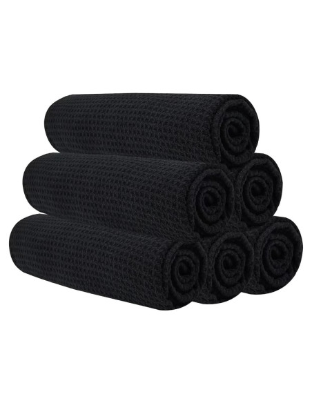 Toallas de Microfibra Vnoss para Gimnasio 6 Piezas 40x68 cm Negro Toallas de Microfibra Vnoss para Gimnasio 6 Piezas 40x68 cm Negro