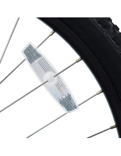 Mudder 12 Reflectores Blancos para Ruedas de Bicicleta 2