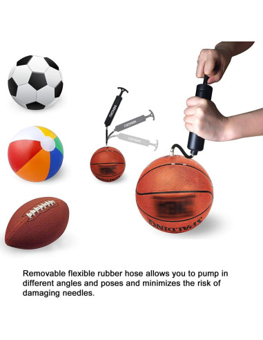 Bomba de Pelotas Portátil MINGRU 20 cm con Accesorios