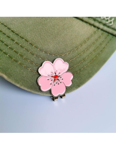 Conjunto de Marcadores de Golf Magnéticos Eshan y Clip Flor