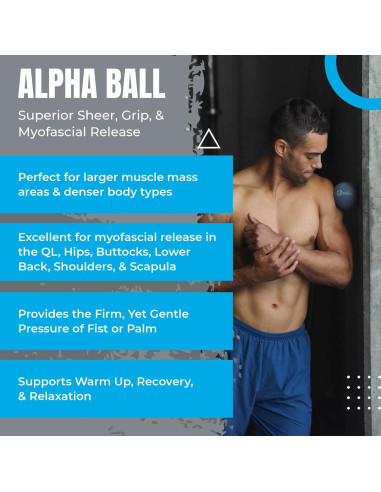 Bola de Masaje ALPHA Tune Up Fitness 8.9 cm para Liberación Miofascial