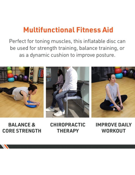 Disco de Equilibrio BodySport Azul 34.29 cm Antideslizante Disco de Equilibrio BodySport Azul 34.29 cm Antideslizante