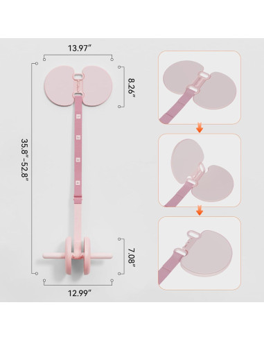 Rueda Ab Roller Body Factor Rosa Loto con Almohadillas
