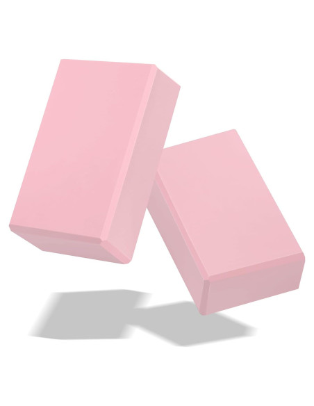 Bloques de Yoga Biguphate 2 Pack EVA Antideslizantes Rosa Bloques de Yoga Biguphate 2 Pack EVA Antideslizantes Rosa