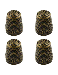 Dedales de Costura de Metal Coufce - 4 Pcs Bronce 23mm