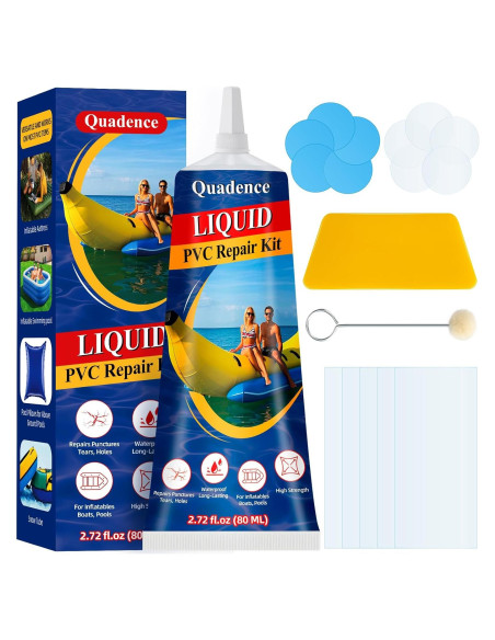 Kit de Reparación Inflable Quadence 80 ML - Parches PVC Impermeables Kit de Reparación Inflable Quadence 80 ML - Parches PVC Impermeables