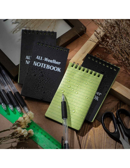 Cuadernos Impermeables Chinco 20 Pcs 3x5" para Todo Clima Cuadernos Impermeables Chinco 20 Pcs 3x5" para Todo Clima