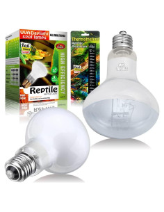 Lámpara de Calor UVA 75W MCLANZOO para Reptiles - 2 Piezas
