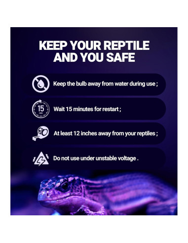 Lámpara de Calor Nocturna REPTI ZOO 100W E26/E27 para Reptiles