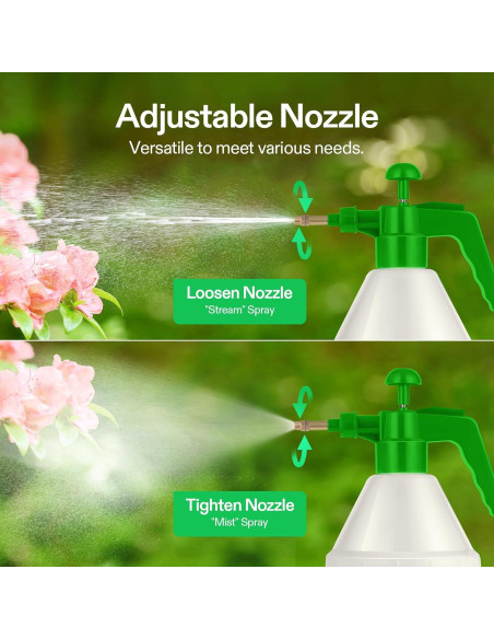 Pulverizador de Jardín VIVOSUN 1.5L Verde con Boquilla Ajustable Pulverizador de Jardín VIVOSUN 1.5L Verde con Boquilla Ajustable