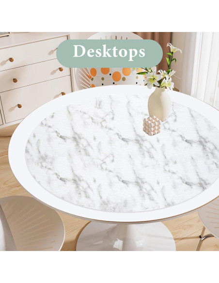 Forro de Estante Antideslizante Kimhan 30.48x600 cm Mármol Blanco