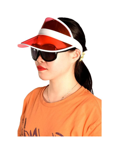 Paquete de 6 Gorras Visera UV Ajustables para Deportes
