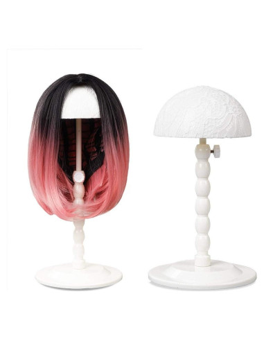 Soporte para Pelucas Youngther Ajustable Blanco 30.5-47.6 cm
