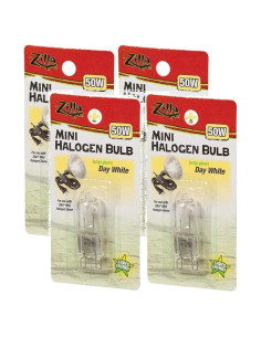 Paquete de 4 Lámparas de Calor Zilla 50W para Reptiles
