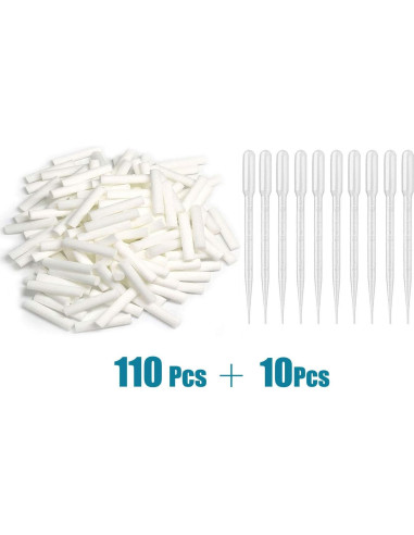Kit de Reemplazo Inhalador Aceite Esencial ZIOJOVK 110 Mechas