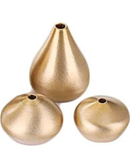 Soporte de Incienso IKAAR Loto 3 Piezas Latón Oro Soporte de Incienso IKAAR Loto 3 Piezas Latón Oro