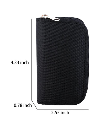 Funda para Tarjetas de Memoria JCSMARTEC - 22 Ranuras, Negro