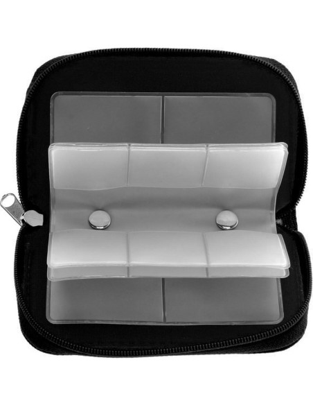 Funda para Tarjetas de Memoria JCSMARTEC - 22 Ranuras, Negro Funda para Tarjetas de Memoria JCSMARTEC - 22 Ranuras, Negro