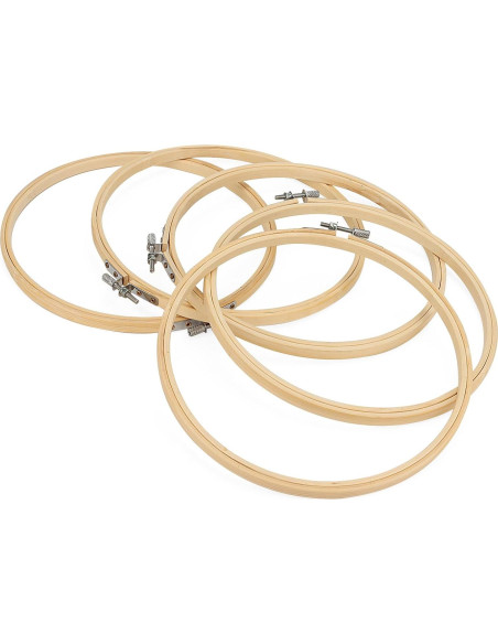 Aros de Bordado de Bambú SENJEOK 20 Piezas 20cm Aros de Bordado de Bambú SENJEOK 20 Piezas 20cm