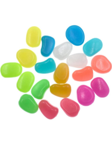 20 Piezas de Piedras Brillantes QTTLLI para Jardín 4.5cm